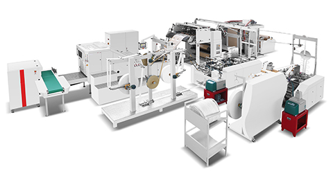 RZFD-330TF/450TF Square Bottom Paper Bag Machine with Twisted & Flat Rope & 2/4 Color Printing Online